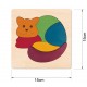 PUZZLE ENCAJABLE GATO ARCO IRIS de HAPE