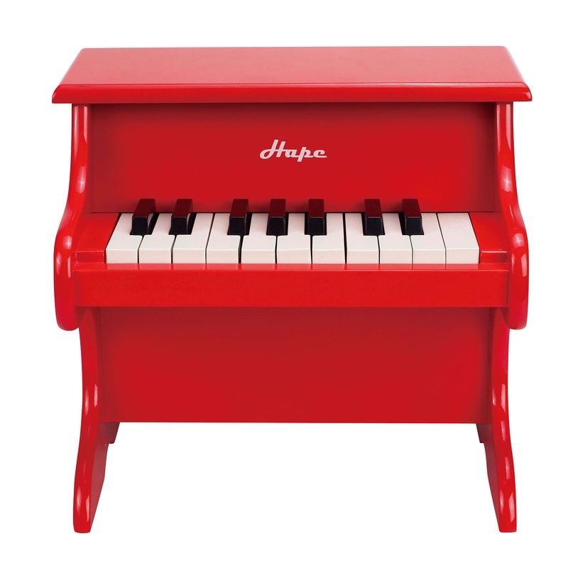 Fuera de plazo consumirse Elevado Piano rojo de Hape para introducir a los más pequeños en la música.