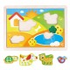 PUZZLE ENCAJABLE 3 EN 1 PEPE Y EMIGOS de HAPE