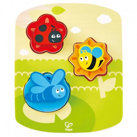 PUZZLE ENCAJABLE DINÁMICO LOS INSECTOS de HAPE