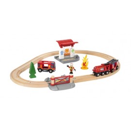 CIRCUITO de TREN de BOMBEROS de BRIO