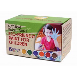 KIT DE PINTURAS PARA NIÑOS 6 COLORES de NATURAL EARTH PAINT