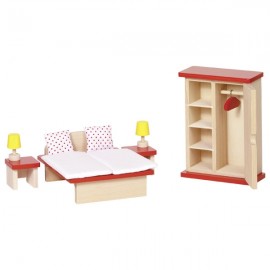 MUEBLES de DORMITORIO para CASA de MUÑECAS de GOKI