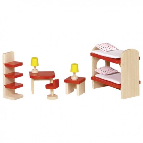 MUEBLES para HABITACIÓN de los NIÑOS para CASA de MUÑECAS de GOKI