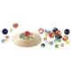 JUEGO de CANICAS con PLATO de GOKI