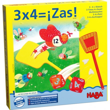 3 x 4 ¡ZAS! JUEGO DE MULTIPLICAR de HABA