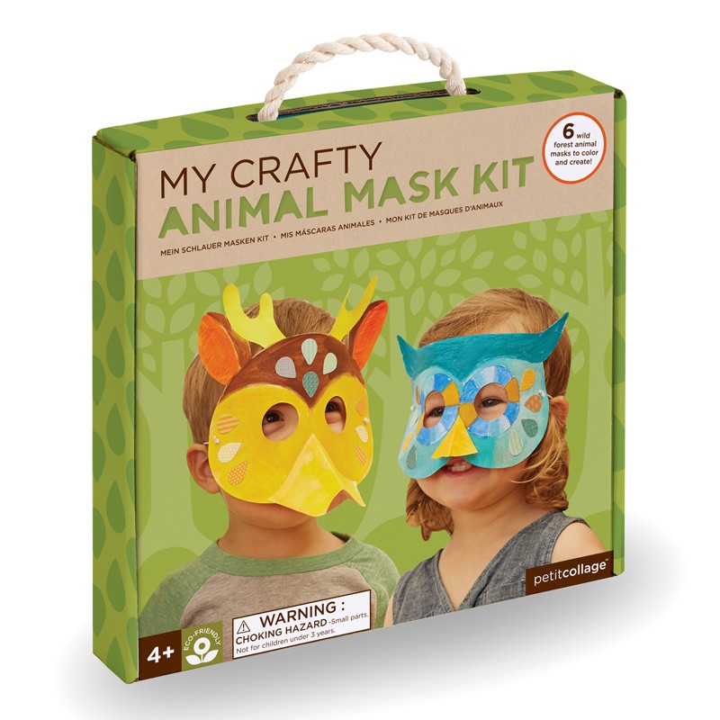 KIt para realizar tus propias máscaras con cartón de Petit Collage