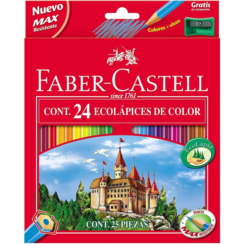 Lapiz de Color Faber Castell Acuarela 24 Piezas