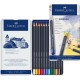 12 LAPICES ACUARELABLES GOLDFABER ESTUCHE METAL - FABER CASTELL