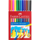 12 LAPICES ROTULADORES ESTUCHE DE CARTON - FABER CASTELL