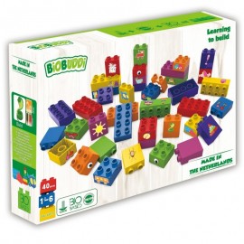 BIOBUDDI JUEGO DE CONSTRUCCIÓN ECOCLÓGICO 40 piezas