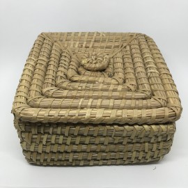 CESTA DE YUTE MARRON - COMERCIO JUSTO