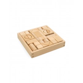 BLOQUES DE MADERA NATURAL JUEGO DE CONSTRUCCIÓN – ANDREU TOYS