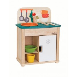 FRIGO y FREGADERO de MADERA de PLANTOYS