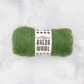 LANA CARDADA VERDE OVILLO 25 GR – BIG BHEDAWOOL