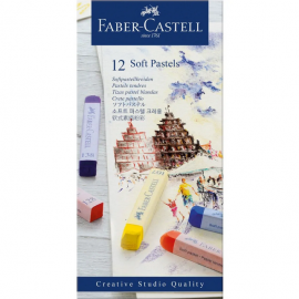 ESTUCHE 12 PASTELES BLANDOS - FABER CASTELL