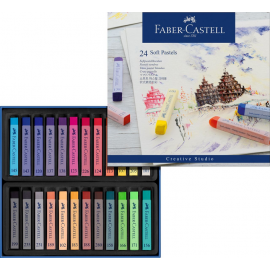 ESTUCHE 24 PASTELES BLANDOS - FABER CASTELL