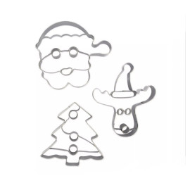 SET DE 3 CORTADORES DE GALLETAS DE NAVIDAD – FACKELMANN