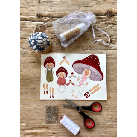 RECORTABLE FAMILIA DE HONGOS ROJOS - TALL HAT TALES