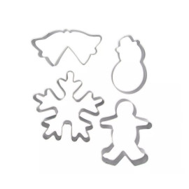 SET DE 4 CORTADORES DE GALLETAS DE NAVIDAD – FACKELMANN
