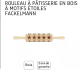 RODILLO DE MADERA CON ESTRELLAS - FACKELMANN