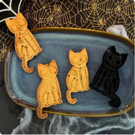 CORTADOR DE GALLETAS GATO ESQUELETO – UNIBERRY