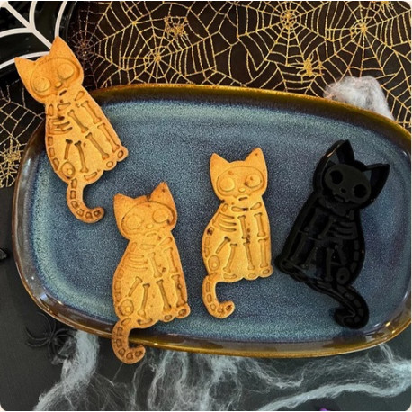 CORTADOR DE GALLETAS GATO ESQUELETO – UNIBERRY