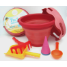 JUEGOS PARA ARENA 7 EN 1 SAND TOYS ROJO - COMPACTOYS
