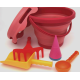 JUEGOS PARA ARENA 7 EN 1 SAND TOYS ROJO - COMPACTOYS