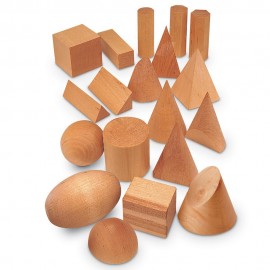 SET 19 CUERPOS GEOMÉTRICOS en MADERA de LEARNING RESOURCES