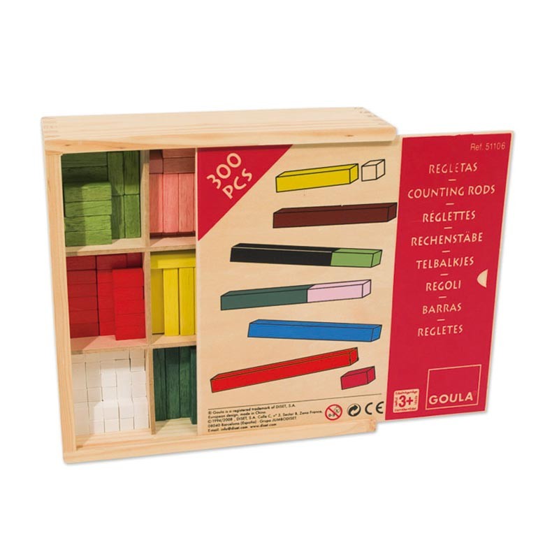 Regletas de Cálculo Cuisenaire marcadas