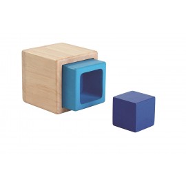 Platos y cubiertos de madera natural - Plantoys - Cucutoys